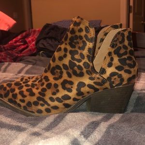 Cheetah ankle boots